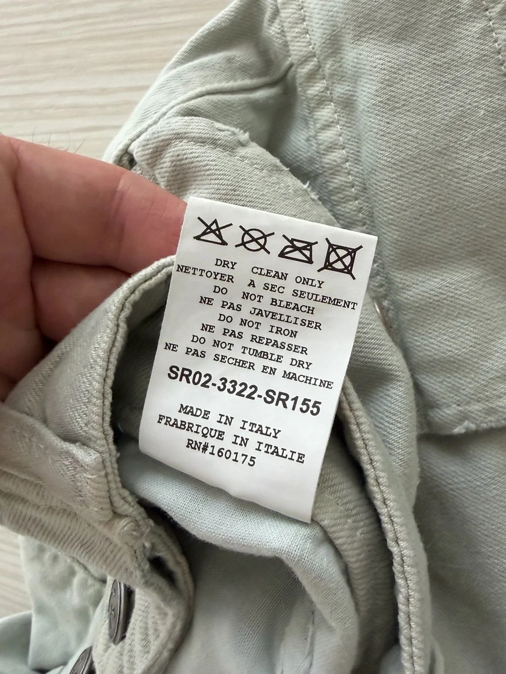 SER.O.YA Pale Gray Casual Cotton Pants